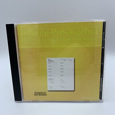 Infinte Pre-Algebra Content, Text, and Worksheet Generator CD ROM ...
