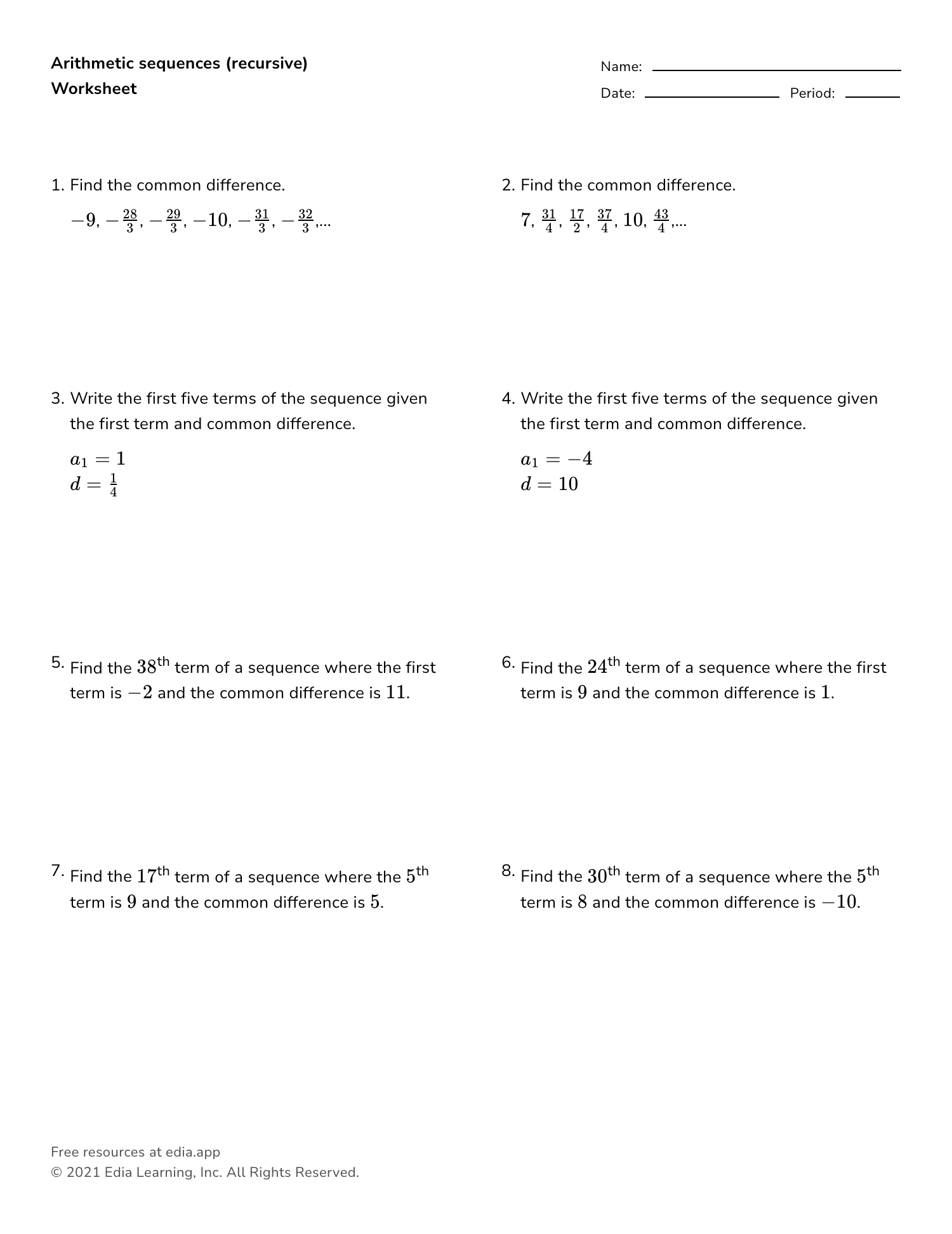 Edia | Free math homework in minutes