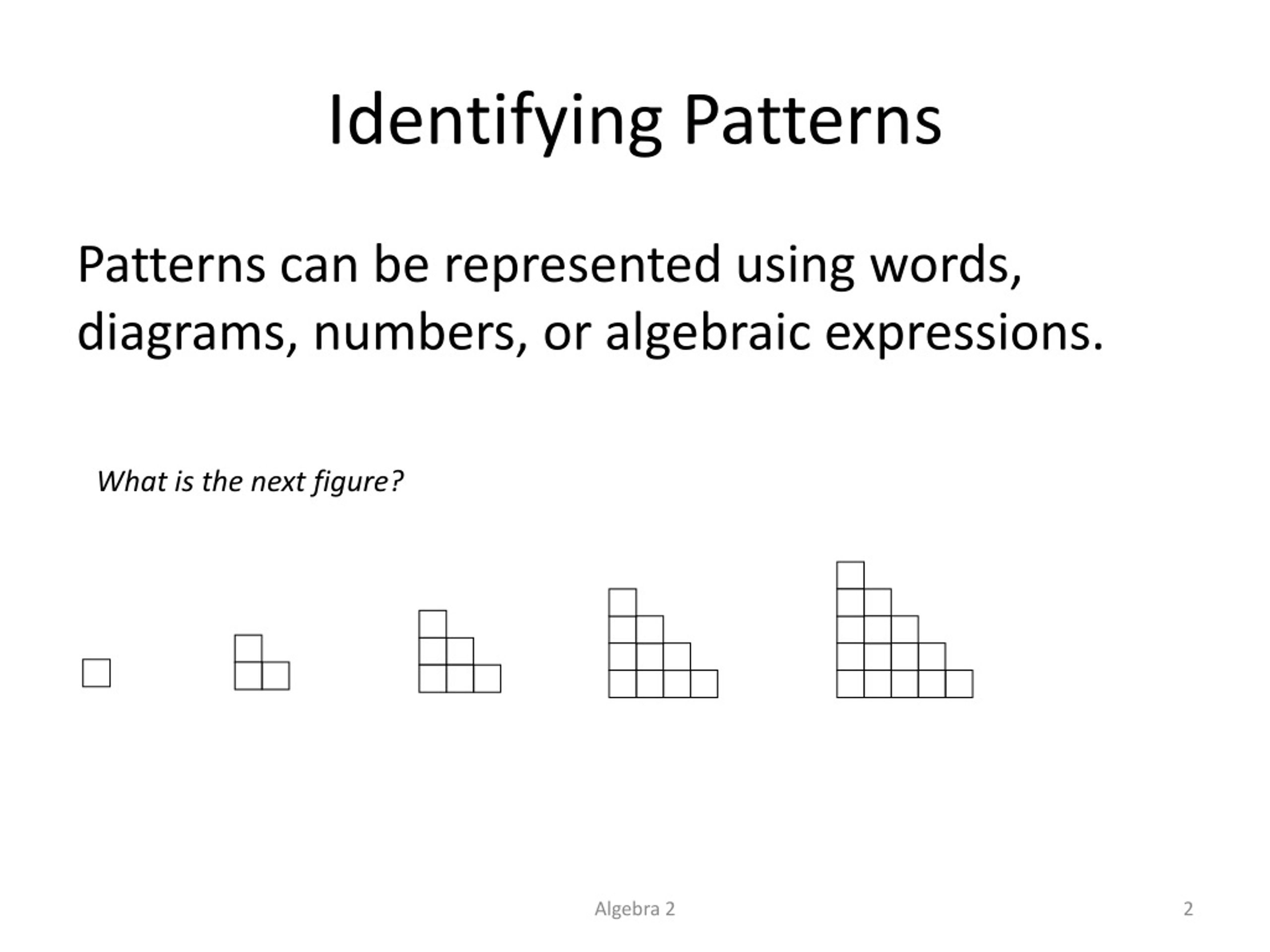 PPT - 1-1 Patterns and Expressions PowerPoint Presentation, free ...
