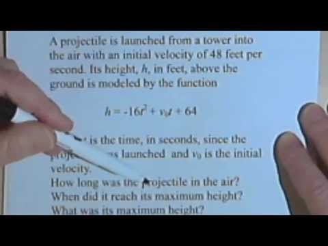 Quadratic Equation Word Problems, part 2 070-25b