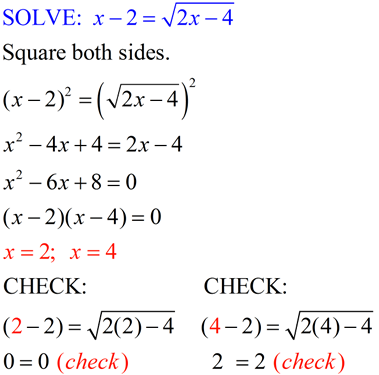 algebra 2 radical equations worksheet