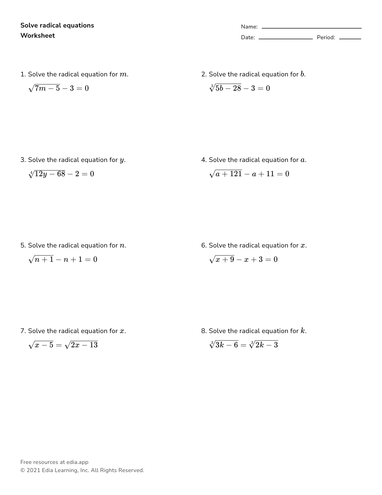 Edia | Free math homework in minutes
