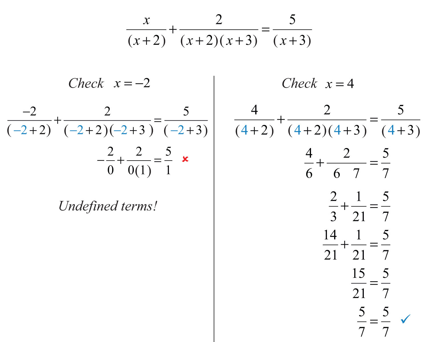 algebra 2 solving rational equations worksheet answers