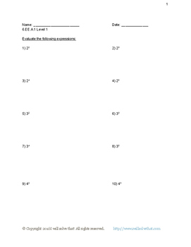 algebra 6th grade worksheet