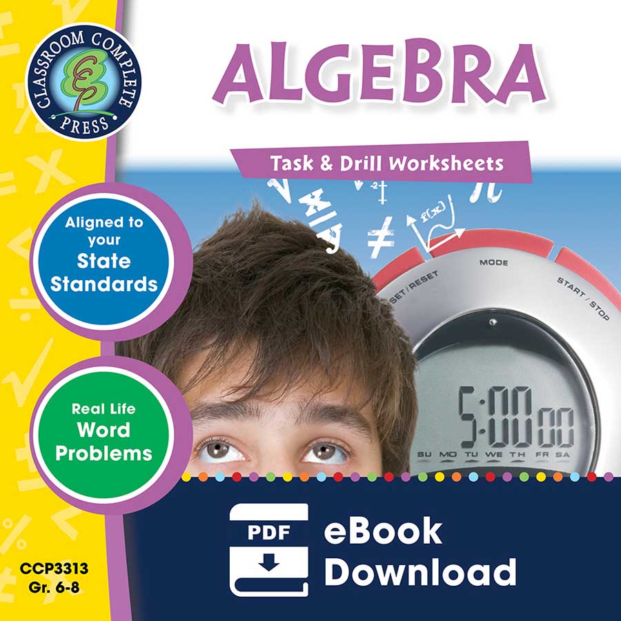 algebra drill worksheet