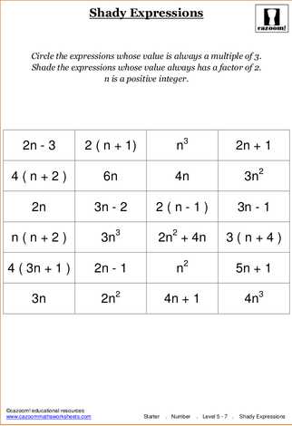 Fun Maths Puzzles | Cazoom Math Worksheets