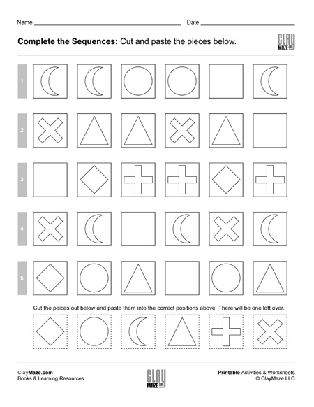 Complete the Sequences Worksheet Activity - Set 2 | Homeschool ...