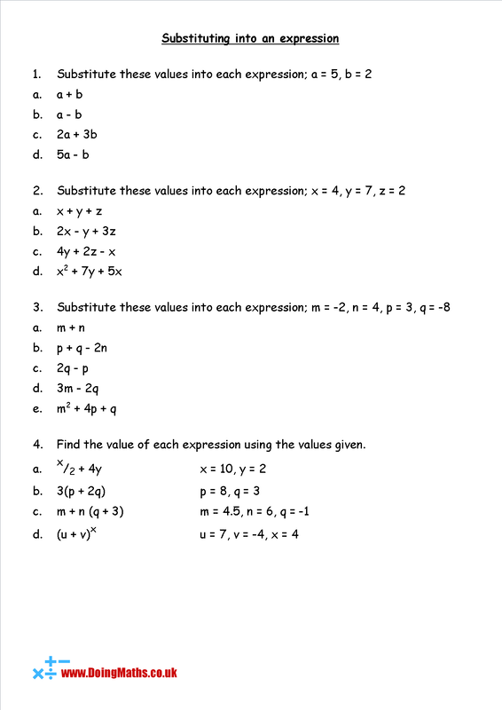 Substitution - Free worksheets, PowerPoints and other resources ...