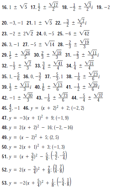 Algebra II / Trig Worksheet Answer Keys - MHSHS Wiki