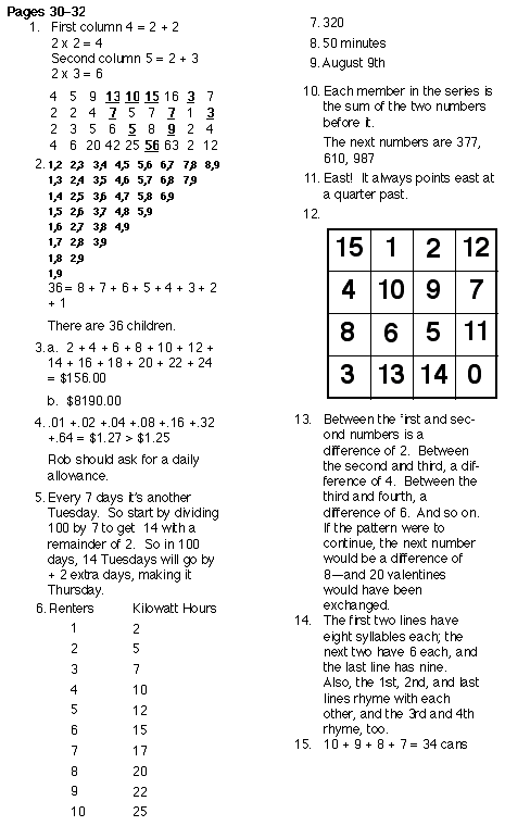 Math Work Sheet Library 3-5 | Education World