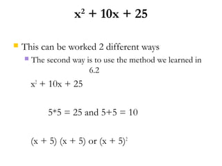 algebra worksheet chapter 10 review combining methods of factoring