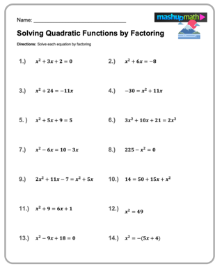 algebra worksheet free