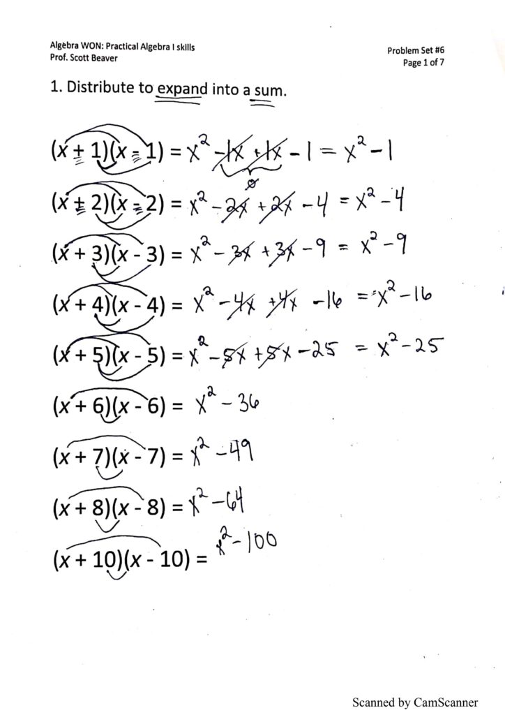Algebra 1 Worksheets - Easy Hard Science