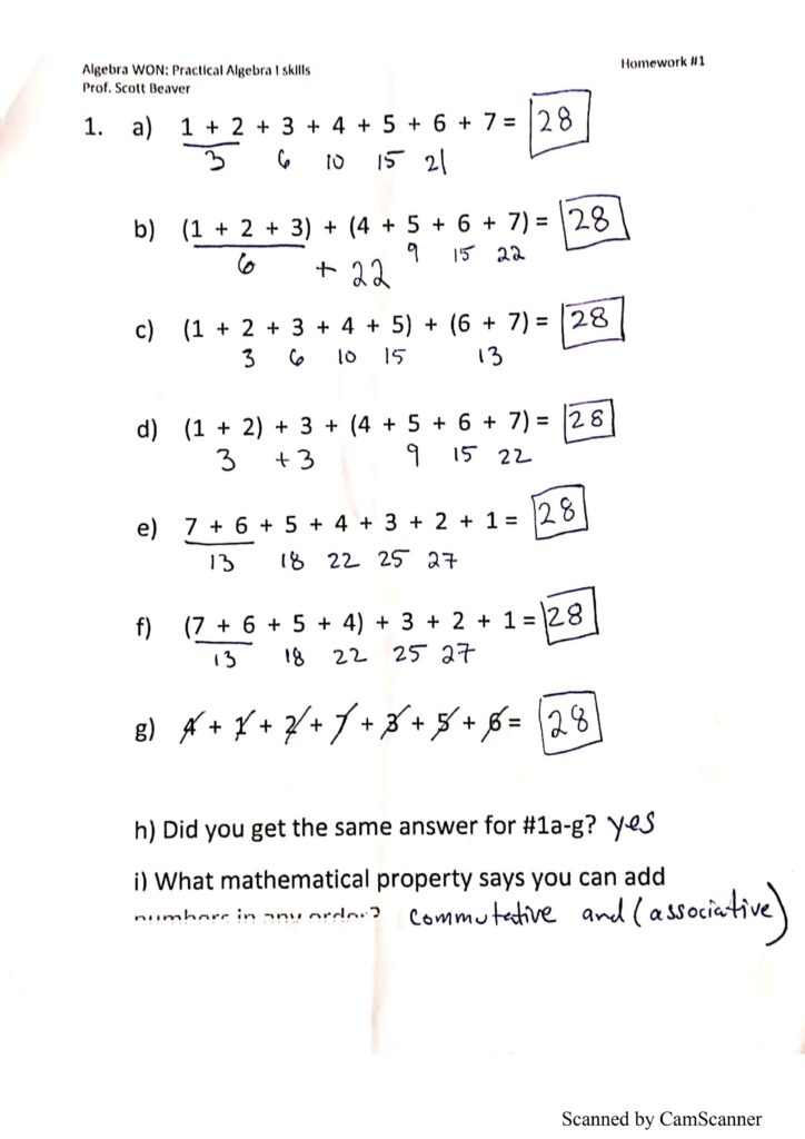algebra worksheet with answers pdf