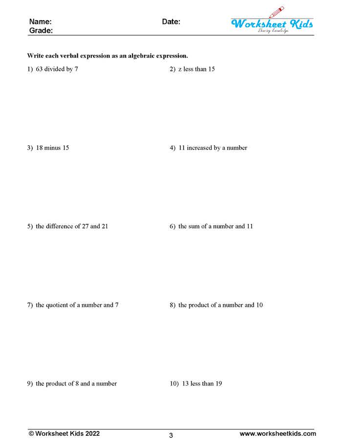 Master Algebra with Ease: 12 Engaging Worksheets for Converting ...