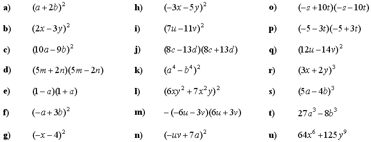Math Exercises &  Math Problems: Application of Formulas for ...