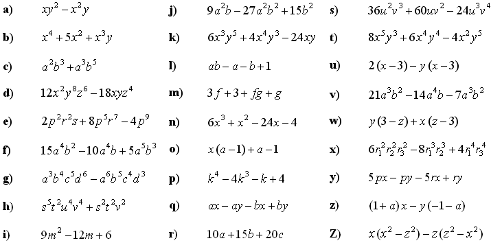 Math Exercises &  Math Problems: Application of Formulas for ...