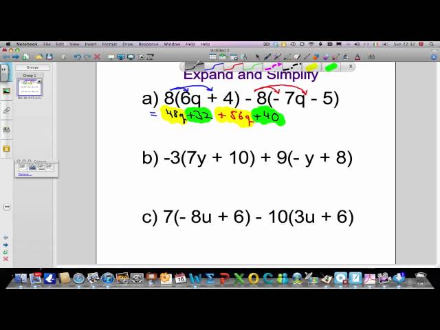 Expand and simplify expressions - YouTube - Worksheets Library