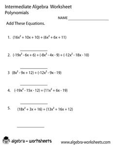10 Best Algebra Worksheets ideas | algebra worksheets, algebra ...