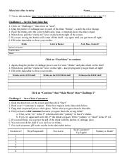 Alien Juice Bar Activity 1 .doc - Alien Juice Bar Activity Name ...