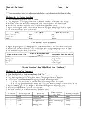alien juice bar worksheet