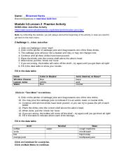 Mod 14Lesson 2 Practice Activity Alien Juice Bar GX - Name: Goia ...