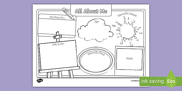 All About Me Worksheet (teacher made) - Twinkl