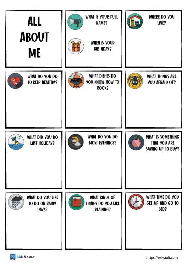 All About Me First Day of School FREE Worksheets — xoxoerinsmith.com