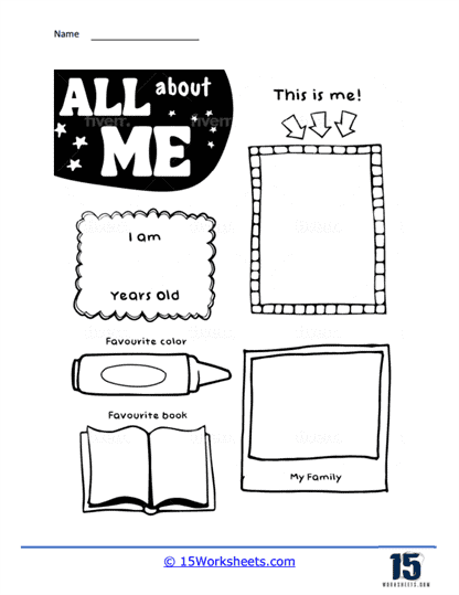 all about me worksheet for preschool