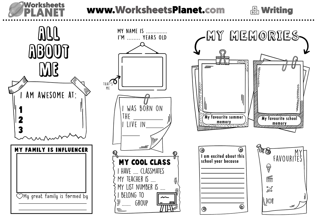 all about me worksheet pdf