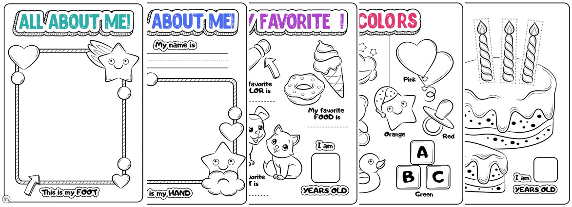 Printable All About Me Poster for a Preschool Theme - Preschool ...