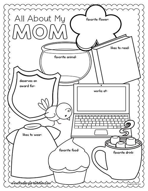 all about mom worksheet