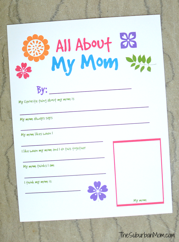 All About My Mom Printable (Free Templates) - The Best Ideas for Kids