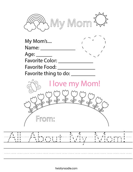 All About Mom Free Printables for Mothers Day - Literacy Learn