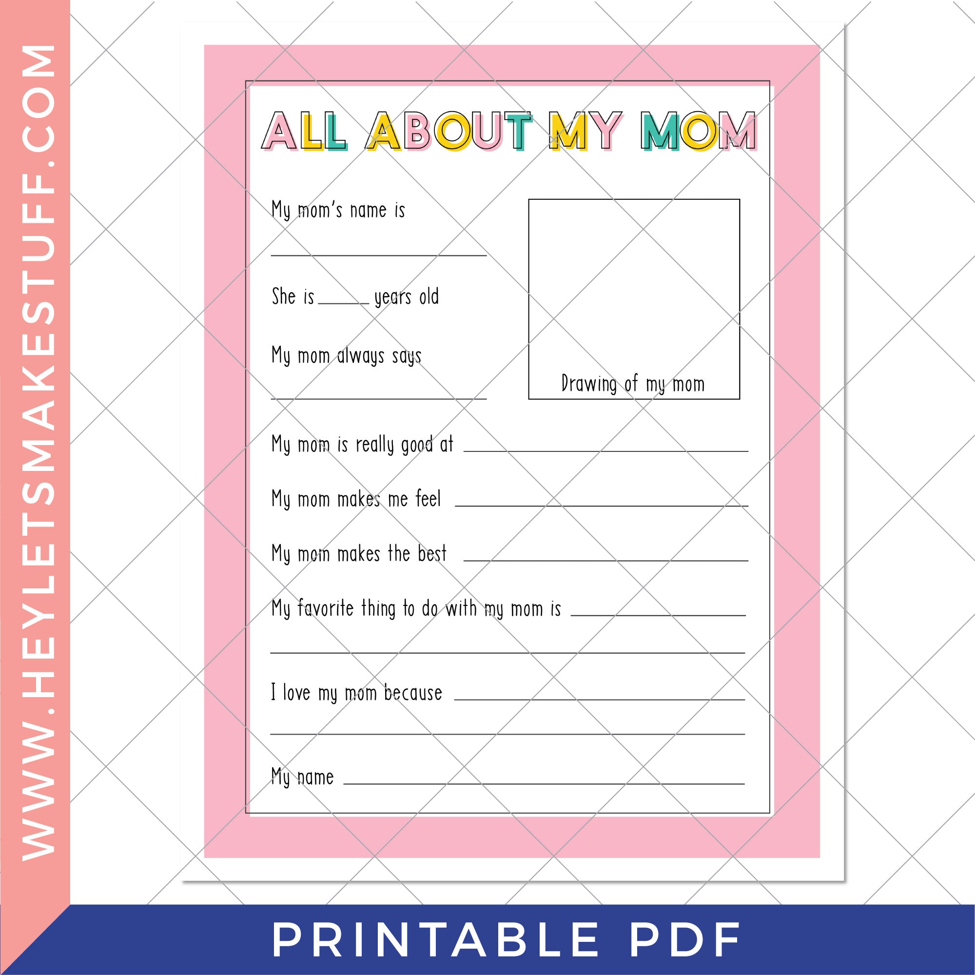 Mothers Day Printable - FRANCIE OUTLAW
