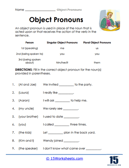all kinds of worksheet