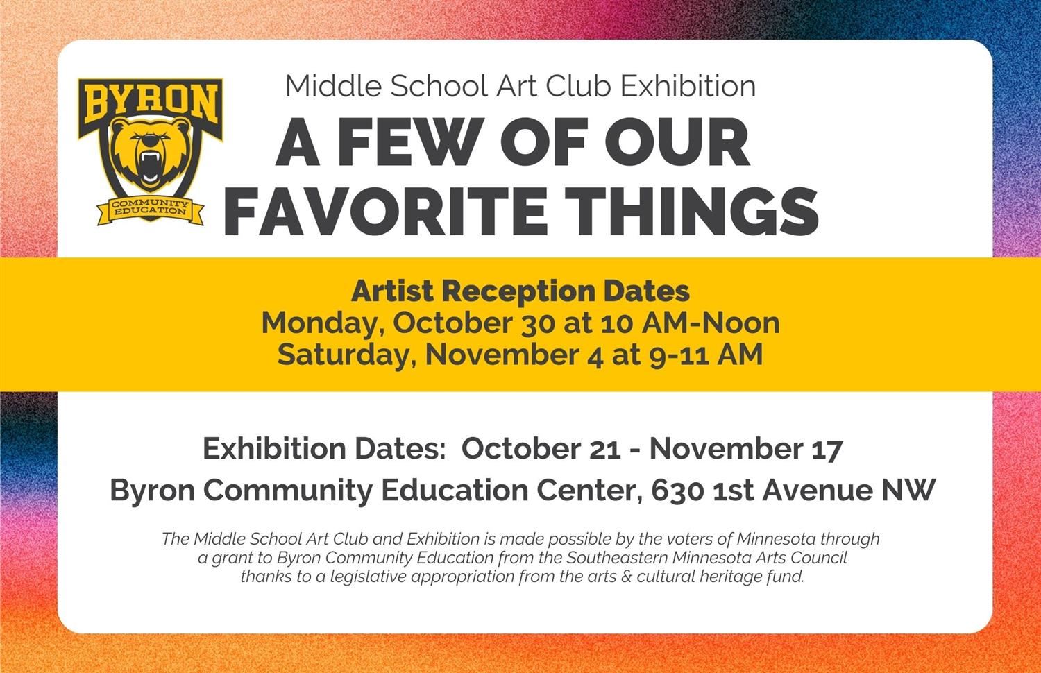 all middle school art club