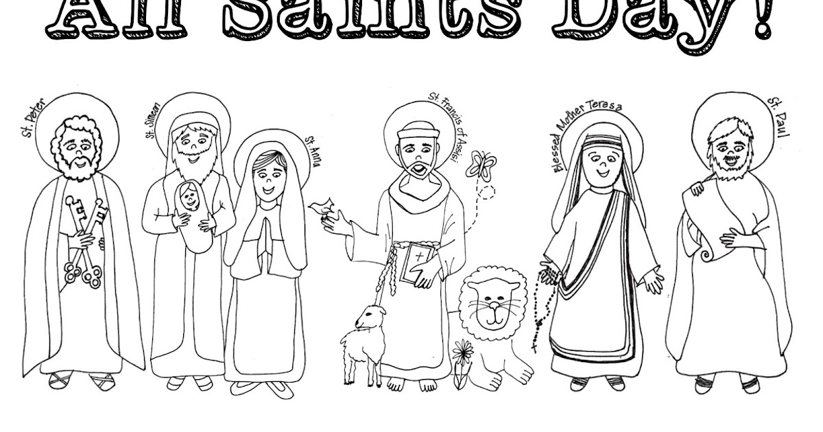 all saints day worksheet