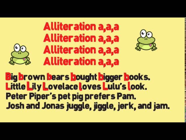 Alliteration Song, Alliteration for Kids Song, Alliteration for Children by  Melissa