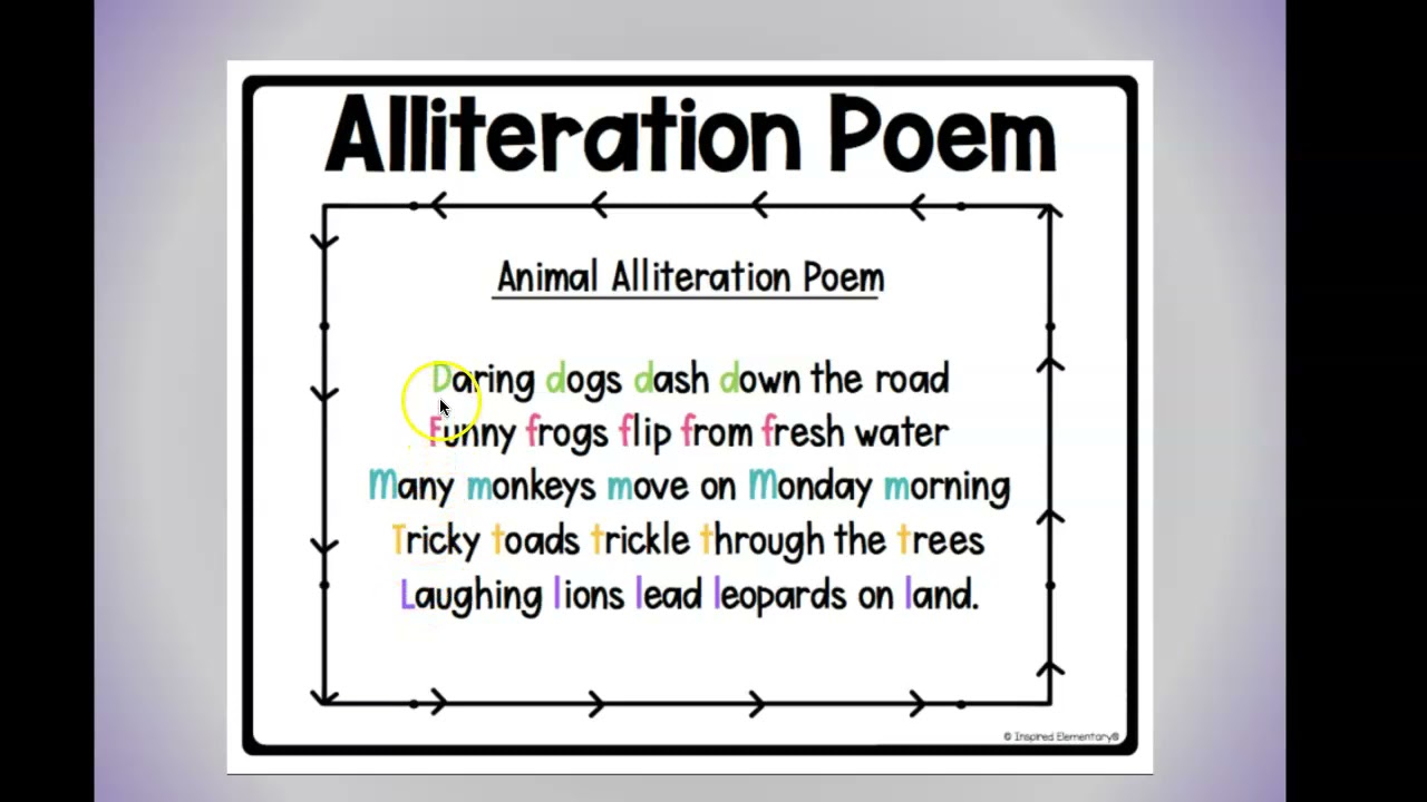 Alliteration Examples Poems