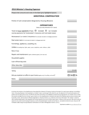 allowance worksheet