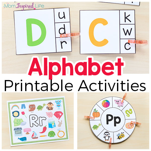 alphabet activities for kindergarten