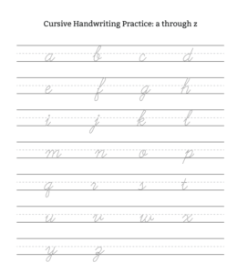 Practice Cursive Writing Worksheet Free Printable, 47% OFF