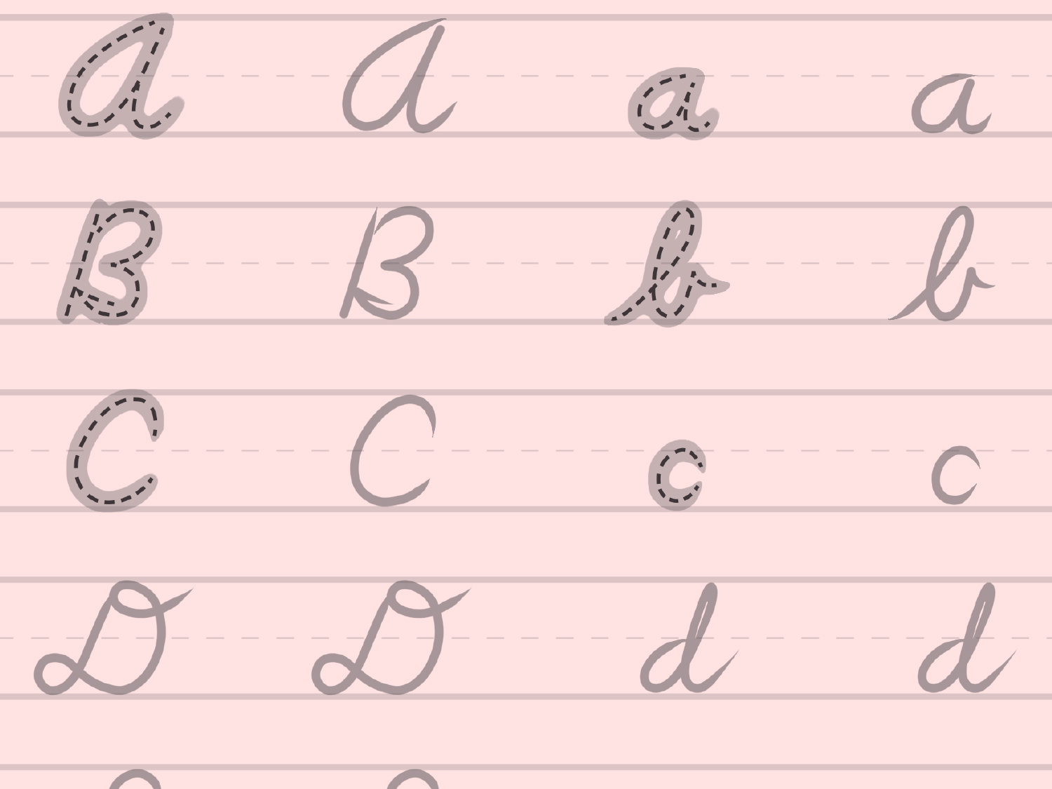 Writing Practice: Cursive Letters | Worksheets &  Printables