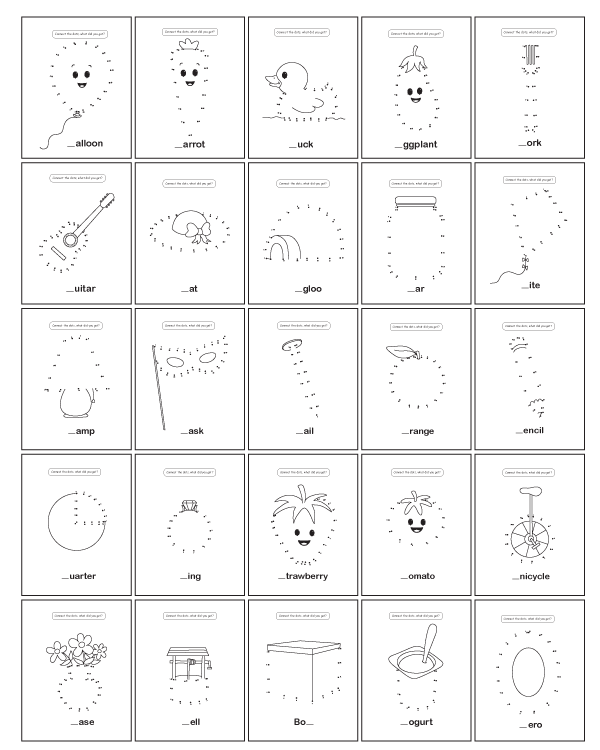Alphabet Dot to Dot Worksheets - 10 Minutes of Quality Time