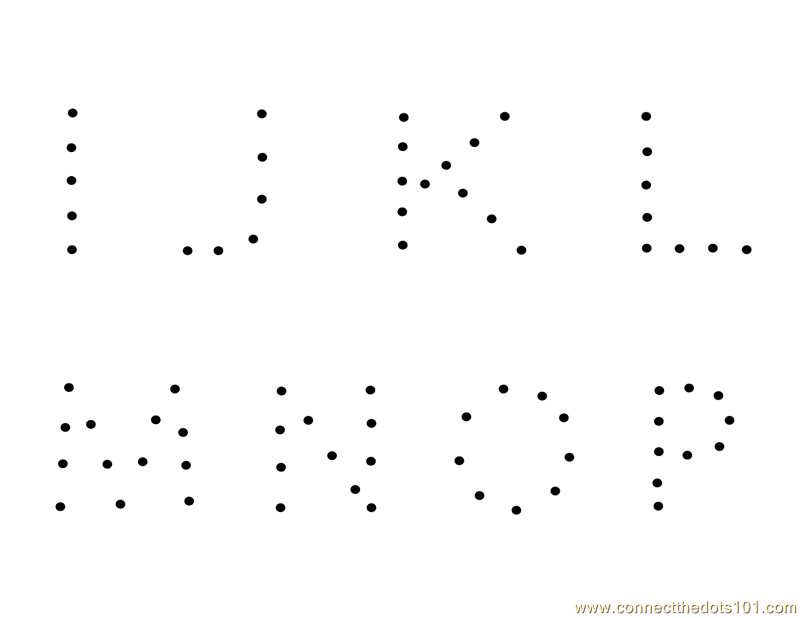 alphabet dots worksheet