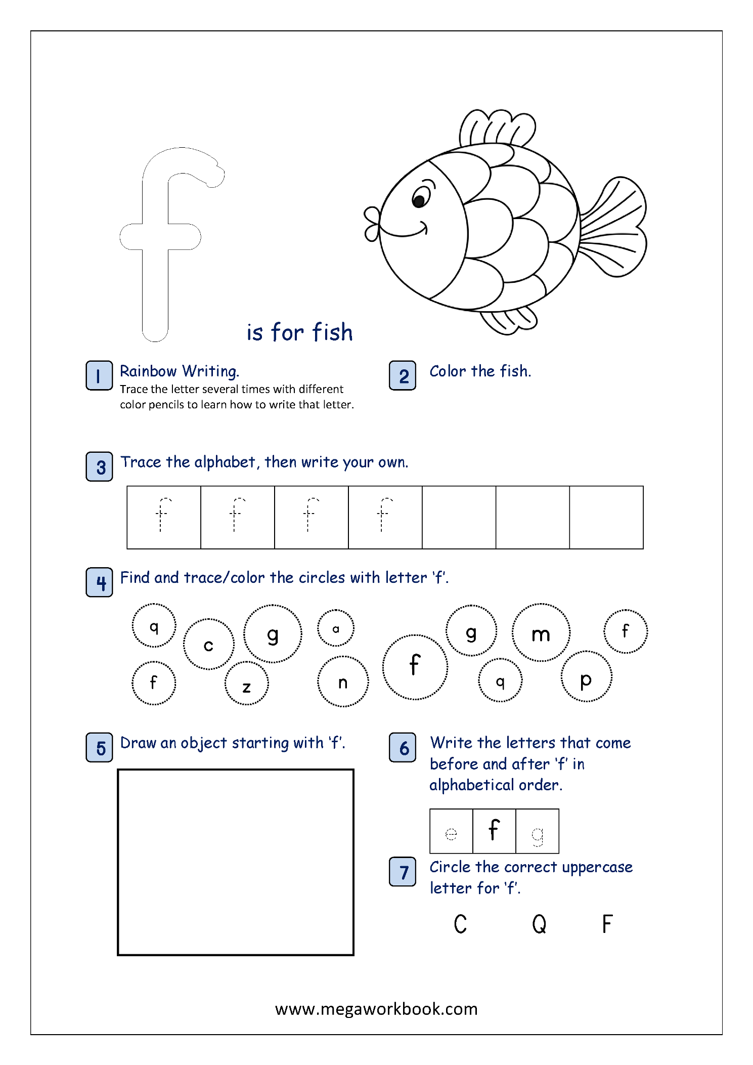 Free Printable Alphabet Recognition Worksheets For Small Letters ...