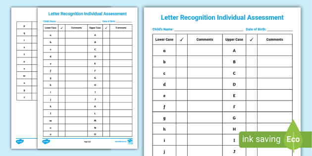 alphabet letter recognition