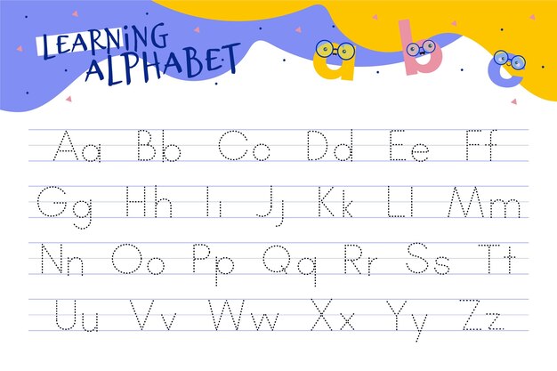 alphabet letter tracing printables
