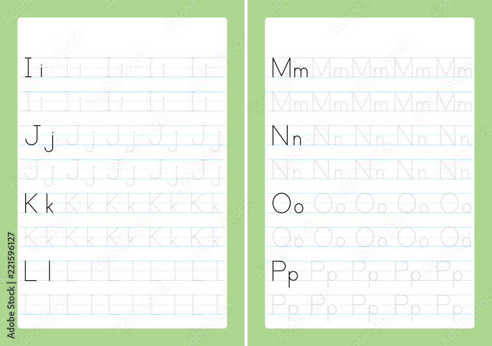alphabet letter tracing printables